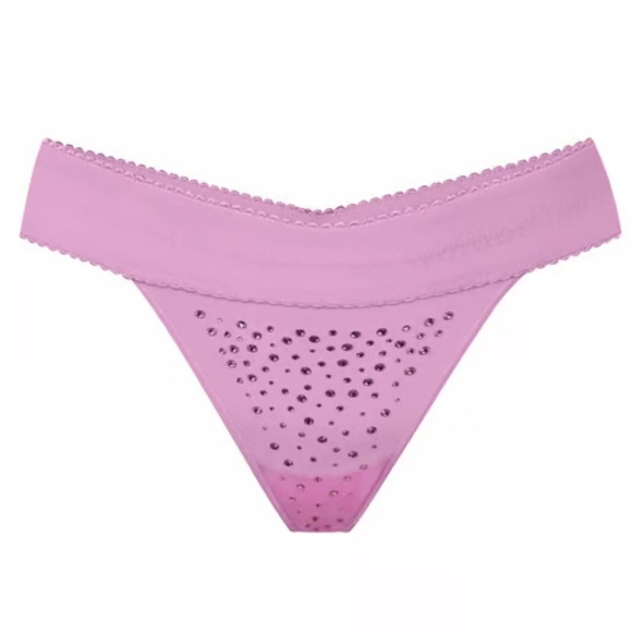 Last Set💕 Skims Jelly Sheer Rhinestone Heart Bra & Thong - Picture 3 of 4